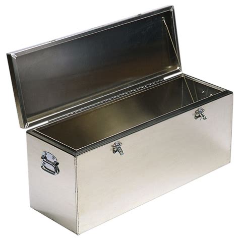 6 foot metal box with hinged lid|metals containers with hinged lids.